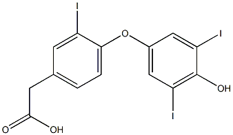 Benzeneacetic acid, 4-(4-hydroxy-3,5-diiodophenoxy)-3-iodo- CAS#: 92151-30-9