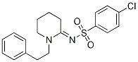 BenzenesulfonaMide, 4-chloro-N-[1-(2-phenylethyl)-2-piperidinylidene]- CAS#: 93100-99-3
