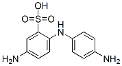 Benzenesulfonic acid, 5-amino-2-[(4-aminophenyl)amino]-, diazotized, coupled with 1-naphthalenol and 5,5'-oxybis[1,3-benzenediol], sodium salts CAS#: 97952-80-2