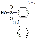 Benzenesulfonic acid, 5-amino-2-(phenylamino)-, diazotized, coupled with 5,5'-[(5-hydroxy-1,3-phenylene)bis(oxy)]bis[1,3-benzenediol], sodium salts CAS#: 97952-76-6