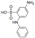 Benzenesulfonic acid, 5-amino-2-(phenylamino)-, diazotized, coupled with 5,5'-oxybis[1,3-benzenediol], sodium salts CAS#: 97952-77-7