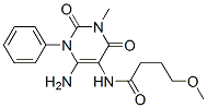 Butanamide, N-(6-amino-1,2,3,4-tetrahydro-3-methyl-2,4-dioxo-1-phenyl-5-pyrimidinyl)-4-methoxy- CAS#: 90749-83-0
