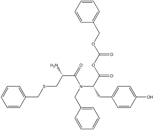 CARBOBENZYLOXY-S-BENZYL-L-CYSTEINYL-L-TYROSINE BENZYL ESTER CAS#: 96582-41-1