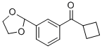 CYCLOBUTYL 3-(1,3-DIOXOLAN-2-YL)PHENYL KETONE CAS#: 898759-74-5