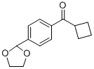 CYCLOBUTYL 4-(1,3-DIOXOLAN-2-YL)PHENYL KETONE CAS#: 898760-86-6