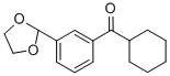 CYCLOHEXYL 3-(1,3-DIOXOLAN-2-YL)PHENYL KETONE CAS#: 898759-78-9