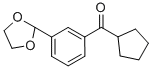 CYCLOPENTYL 3-(1,3-DIOXOLAN-2-YL)PHENYL KETONE CAS#: 898759-76-7