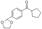 CYCLOPENTYL 4-(1,3-DIOXOLAN-2-YL)PHENYL KETONE CAS#: 898760-88-8