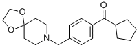 CYCLOPENTYL 4-[8-(1,4-DIOXA-8-AZASPIRO[4.5]DECYL)METHYL]PHENYL KETONE CAS#: 898758-61-7