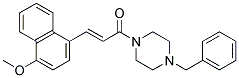 (E)-1-(4-BENZYLPIPERAZINO)-3-(4-METHOXY-1-NAPHTHYL)-2-PROPEN-1-ONE CAS#: 892147-47-6