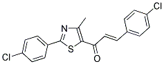 (E)-3-(4-CHLOROPHENYL)-1-[2-(4-CHLOROPHENYL)-4-METHYL-1,3-THIAZOL-5-YL]-2-PROPEN-1-ONE CAS#: 95793-51-4