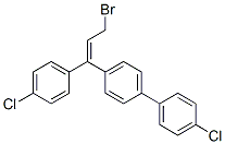 (E)-4-[3-bromo-1-(4-chlorophenyl)-1-propenyl]-4'-chloro-1,1'-biphenyl CAS#: 94732-96-4