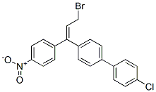 (E)-4-[3-bromo-1-(4-nitrophenyl)-1-propenyl]-4'-chloro-1,1'-biphenyl CAS#: 94732-95-3