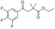 ETHYL 2,2-DIMETHYL-4-OXO-4-(3,4,5-TRIFLUOROPHENYL)BUTYRATE CAS#: 898753-68-9