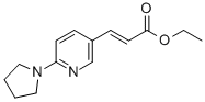 ETHYL 3-(6-PYRROLIDIN-1-YLPYRIDIN-3-YL)ACRYLATE CAS#: 897399-75-6