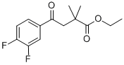 ETHYL 4-(3,4-DIFLUOROPHENYL)-2,2-DIMETHYL-4-OXOBUTYRATE CAS#: 898753-59-8