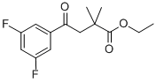 ETHYL 4-(3,5-DIFLUOROPHENYL)-2,2-DIMETHYL-4-OXOBUTYRATE CAS#: 898753-62-3
