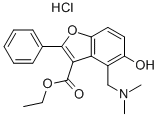 ETHYL 4-[(DIMETHYLAMINO)METHYL]-5-HYDROXY-2-PHENYL-1-BENZOFURAN-3-CARBOXYLATE HYDROCHLORIDE CAS#: 95696-19-8