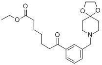 ETHYL 7-[3-[8-(1,4-DIOXA-8-AZASPIRO[4.5]DECYL)METHYL]PHENYL]-7-OXOHEPTANOATE CAS#: 898762-66-8