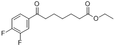 ETHYL 7-(3,4-DIFLUOROPHENYL)-7-OXOHEPTANOATE CAS#: 898752-28-8