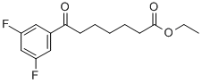 ETHYL 7-(3,5-DIFLUOROPHENYL)-7-OXOHEPTANOATE CAS#: 898752-43-7