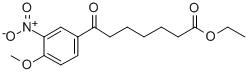 ETHYL 7-(4-METHOXY-3-NITROPHENYL)-7-OXOHEPTANOATE CAS#: 898758-95-7