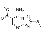 ETHYL 7-AMINO-2-(METHYLTHIO)[1,2,4]TRIAZOLO[1,5-A]PYRIMIDINE-6-CARBOXYLATE CAS#: 90559-98-1