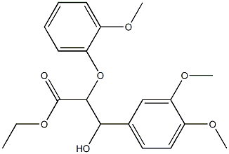 Ethyl 3-(3,4-dimethoxyphenyl)-3-hydroxy-2-(2-methoxyphenoxy)propanoate CAS#: 94687-10-2