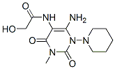 Glycolamide, N-(6-amino-1,2,3,4-tetrahydro-3-methyl-2,4-dioxo-1-piperidino-5-pyrimidinyl)- (7CI) CAS#: 97434-57-6