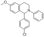 Isoquinoline, 1,2,3,4-tetrahydro-1-(4-chlorophenyl)-6-methoxy-2-phenyl - CAS#: 96719-61-8