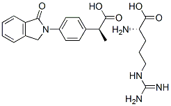 L-arginine mono[(S)-4-(1,3-dihydro-1-oxo-2H-isoindol-2-yl)-alpha-methylbenzeneacetate] CAS#: 94266-49-6
