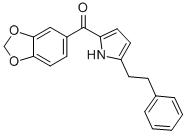 METHANONE, 1,3-BENZODIOXOL-5-YL[5-(2-PHENYLETHYL)-1H-PYRROL-2-YL]- CAS#: 93363-39-4