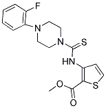 METHYL 3-(((4-(2-FLUOROPHENYL)PIPERAZINYL)THIOXOMETHYL)AMINO)THIOPHENE-2-CARBOXYLATE CAS#: 892272-82-1