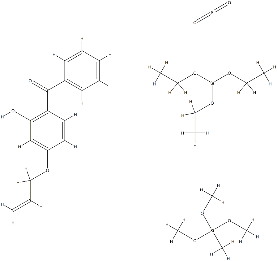 Methanone, 2-hydroxy-4-(2-propenyloxy)phenylphenyl-, reaction products with silica-trimethoxymethylsilane hydrolysis products and triethoxysilane CAS#: 96195-80-1