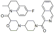 Methanone,  [4-[2-[(6-fluoro-3,4-dihydro-2-methyl-1(2H)-quinolinyl)carbonyl]-4-morpholinyl]-1-piperidinyl]-3-isoquinolinyl- CAS#: 888220-11-9