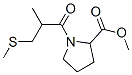 Methyl 1-[2-methyl-3-(methylsulfanyl)propanoyl]-2-pyrrolidinecarboxyla te CAS#: 97293-62-4