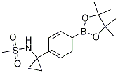 N-(1-(4-(4,4,5,5-Tetramethyl-1,3,2-dioxaborolan-2-yl)phenyl)cyclopropyl)methanesulfonamide CAS#: 890172-55-1