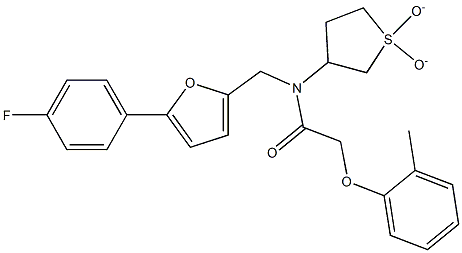 N-(1,1-dioxidotetrahydro-3-thienyl)-N-{[5-(4-fluorophenyl)-2-furyl]methyl}-2-(2-methylphenoxy)acetamide CAS#: 898619-58-4