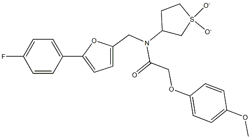 N-(1,1-dioxidotetrahydro-3-thienyl)-N-{[5-(4-fluorophenyl)-2-furyl]methyl}-2-(4-methoxyphenoxy)acetamide CAS#: 898619-38-0