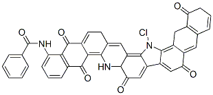 N-(17-chloro-6,7,10,15,16,21-hexahydro-5,7,10,15,21-pentaoxo-5H-naphtho[2,3-h]naphth[2',3':6,7]indolo[2,3-a]acridin-1-yl)benzamide CAS#: 93981-73-8