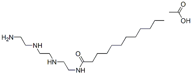 N-[2-[[2-[(2-aminoethyl)amino]ethyl]amino]ethyl]dodecanamide monoacetate CAS#: 93942-05-3