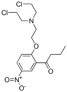 N-(2-(2-butanoyl)-4-nitrophenoxyethyl)-N,N-bis(2-chloroethyl)amine CAS#: 92756-01-9