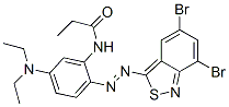 N-[2-[5,7-Dibromo-2,1-benzisothiazol-3-ylazo]-5-(diethylamino)phenyl]propionamide CAS#: 96873-66-4