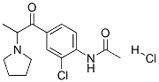 N-[2-chloro-4-(2-pyrrolidin-1-ylpropanoyl)phenyl]acetamide hydrochlori de CAS#: 97111-05-2