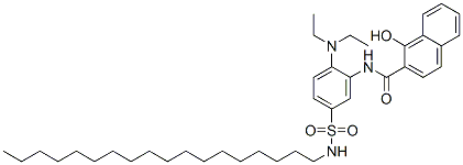 N-[2-(diethylamino)-5-[(octadecylamino)sulphonyl]phenyl]-1-hydroxynaphthalene-2-carboxamide CAS#: 94200-79-0