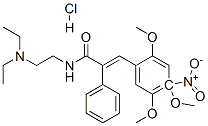 N-[2-(diethylamino)ethyl]-4-nitro-alpha-[(2,4,5-trimethoxyphenyl)methylene]phenylacetamide monohydrochloride CAS#: 93777-62-9
