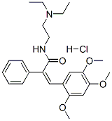 N-[2-(diethylamino)ethyl]-alpha-[(2,4,5-trimethoxyphenyl)methylene]phenylacetamide monohydrochloride CAS#: 93777-67-4
