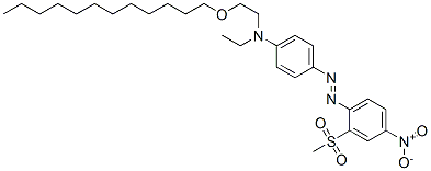 N-[2-(dodecyloxy)ethyl]-N-ethyl-4-[(2-mesyl-4-nitrophenyl)azo]aniline CAS#: 93964-90-0
