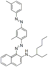 N-(2-ethylhexyl)-1-[[2-methyl-4-[(3-methylphenyl)azo]phenyl]azo]naphthalen-2-amine CAS#: 93964-09-1