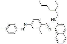 N-(2-ethylhexyl)-1-[[2-methyl-4-[(4-methylphenyl)azo]phenyl]azo]naphthalen-2-amine CAS#: 93964-07-9